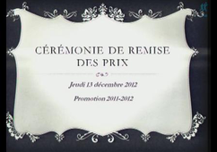 Cérémonie de remise des prix IAE promotion 2011-2012