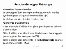 DU Biologie- Du génotype au phénotype - BANULS