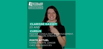 Clarisse Gasset, Master Consultant en Management, Organisation, Stratégie (CMOS)