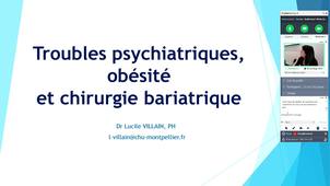D.U PEC Obésité - Dr. Lucile Villain - Troubles psychiatrique, obésité
