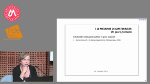 SÉMINAIRE RECHERCHE DE LA FACULTÉ D'ÉDUCATION - Catherine Delarue-Breton