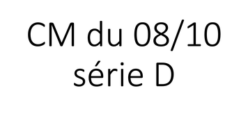 CM HLPH101 série D 08/10 08h00