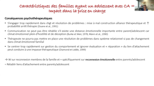 THERAPIE FAMILIALE POUR LES ADOLESCENTS AYANT UNE CONDUITE ADDICTIVE (CA)  COMMENT TRAVAILLER LA RECONNEXION EMOTIONNELLE - Céline BONNAIRE.mp4