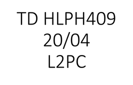 TD HLPH409 L2PC 20/04 9h45