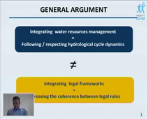 Campus d'été 2011 Europe-International - Impact of constitutional law on the integration of the management frames for water resourcesby Hugo Tremblay.