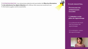 CM8.1 Psychologie des apprentissages scolaires, troubles cognitifs des apprentissages Lucile Soullier
