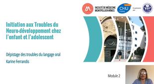 Outils de dépistage du trouble du langage oral - K. Ferrandis, Orthophoniste