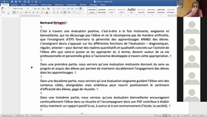 TD  Ecrit 2 du  8 décembre 2020 - Didier Delignières