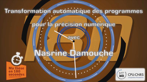 Ma thèse en 180 secondes Nasrine Damouche