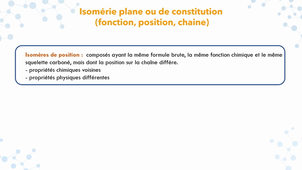 Isomérie plane et stéréoisomérie