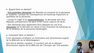 Aménagements scolaires et Reconnaissance du handicap - Constitution du dossier auprès de la MDA - S. CAMPOY-AMADOR, IDE & J. CHEVAL, Assistante de service social