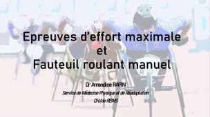 Epreuve d'effort maximale en FR