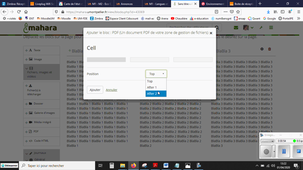 Tutoriel pour insérer un fichier PDF dans  Mahara