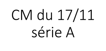 CM HLPH101 série A 17/11 09h45