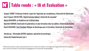 IA et Evaluation - Table ronde et échanges