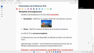 Présentation Mineures Disciplinaires: PCSI