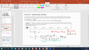 Corrigé Exercice 2 Spectroscopie