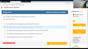 23/03/2021	10:00	12:00	Troubles anxieux et troubles phobiques, troubles obsessionnels compulsifs, troubles conversifs, état de stress post traumatique et troubles de l’adaptation	D-CAPDEVIELLE	salle 302	mid