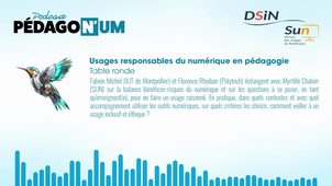 Usages responsables du numérique en pédagogie - Table ronde
