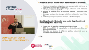 [PédagoN'UM] Projet FlexiEval - Projet AgilHybrid - Vice-Président délégué au Numérique pour la Formation David Cassagne