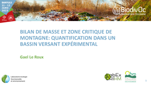 Gael LE ROUX - Quantification plastiques / bassin versant