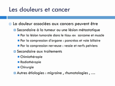 Douleur et cancer