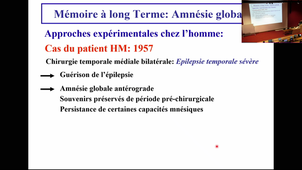 DFGSM2 - Pr.Dauvilliers (1) Bases neurophysiologiques de la mémoire; (2) praxie, gnosie et fonctions exécutives - 11/02/2025