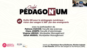 Café PédagoNUM#11 : discussion autour des outils UM pour la pédagogie numérique