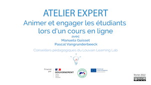 Animer et Engager les étudiants lors d'un cours en ligne