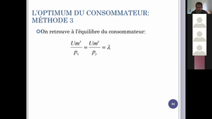 Microéconomie L1 séance 25/01