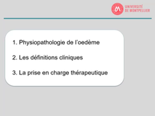 DU Lymphologie - Physiologie lymphatique et œdème