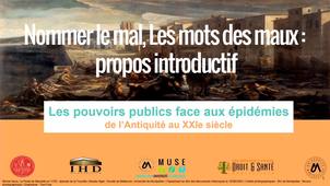 Les pouvoirs publics face aux épidémies - Nommer le mal, Les mots des maux : propos introductif