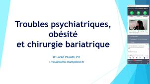 D.U PEC Obésité - Dr. Lucile Villain - Troubles psychiatrique, obésité
