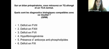 DFASM1 MIB 01/02/2021	08:00	10:00	Pathologie de l'hémostase (ED-2)	