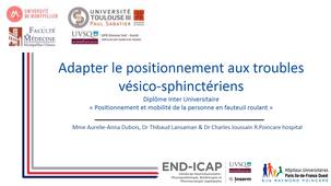 Positionnement au FR et troubles vésico-sphinctériens