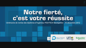 Cérémonie de remise des diplômes Polytech promotion 2012 : reportage et interviews