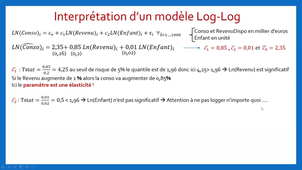 Capsule 6 - Interprétation des paramètres et significativité