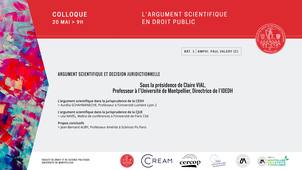 Colloque : L'argument scientifique en Droit public - Partie 04