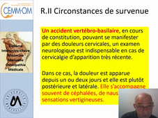 Règles d'application des manipulations cervicales