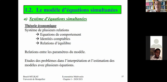 Econométrie Multivariée (M2 ARM) - Cours 2