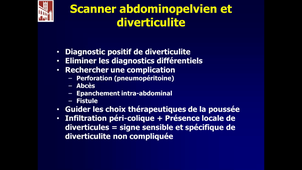 13/04/2021	10:00	11:00	Diverticulose colique et sigmoïdite	FR. SOUCHE	