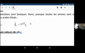 Cours de chimie organique sur les Amines du 4/11/2020