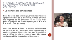 Articulation CPH / tribunal de commerce / tribunal judiciaire - A. DONNETTE