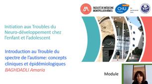 Introduction au TSA : concepts cliniques et épidémiologiques – A. BAGHDADLI, Professeur de Pédopsychiatrie