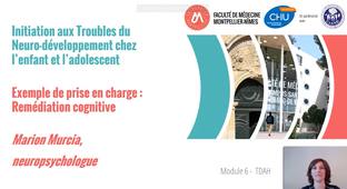 Exemple de prise en charge : Remédiation cognitive – M. MURCIA, Neuropsychologue