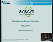 Balard 2020 : objectif professionnalisation 1er forum de Valorisation (Session 2)