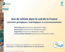 Gaz de schiste dans le sud de la France.