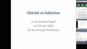 D.U PEC Obésité - Dr. H. Donnadieu-Rigole - Obésité et Addiction