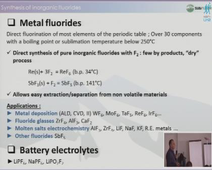 LABEX CheMiSyst Summer School - Dr Gérard Calleja about Sudfluor