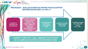 Repérage et prise en soins de la souffrance psychique des patients atteints de cancer et de leurs proches